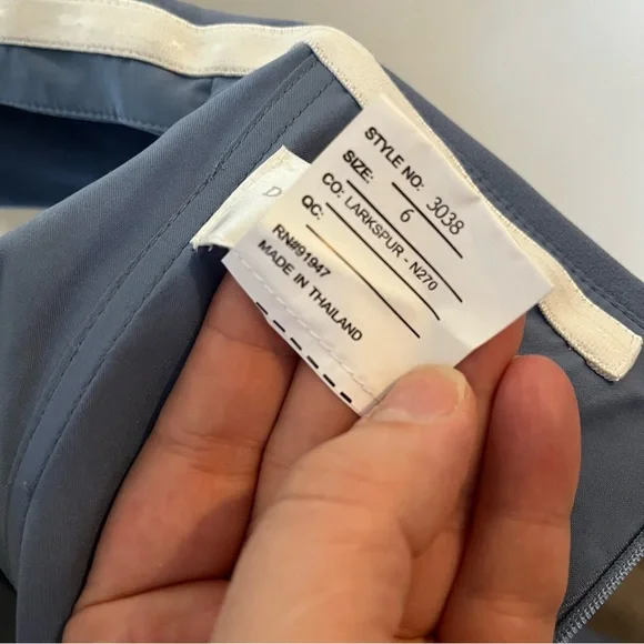 Dessy Collection Larkspur Blue Bridesmaid Dress 3038 - Picture 7 of 7